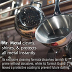 Mr. Metal Metal Polish Liquid All Metal Multipurpose Cleaner, Non-Abrasive, Instant Sterling Silver Cleaner, Brass and Stainless Steel Cleaner, Grime and Tarnish Remover, Chrome Silver Polish, 8 oz