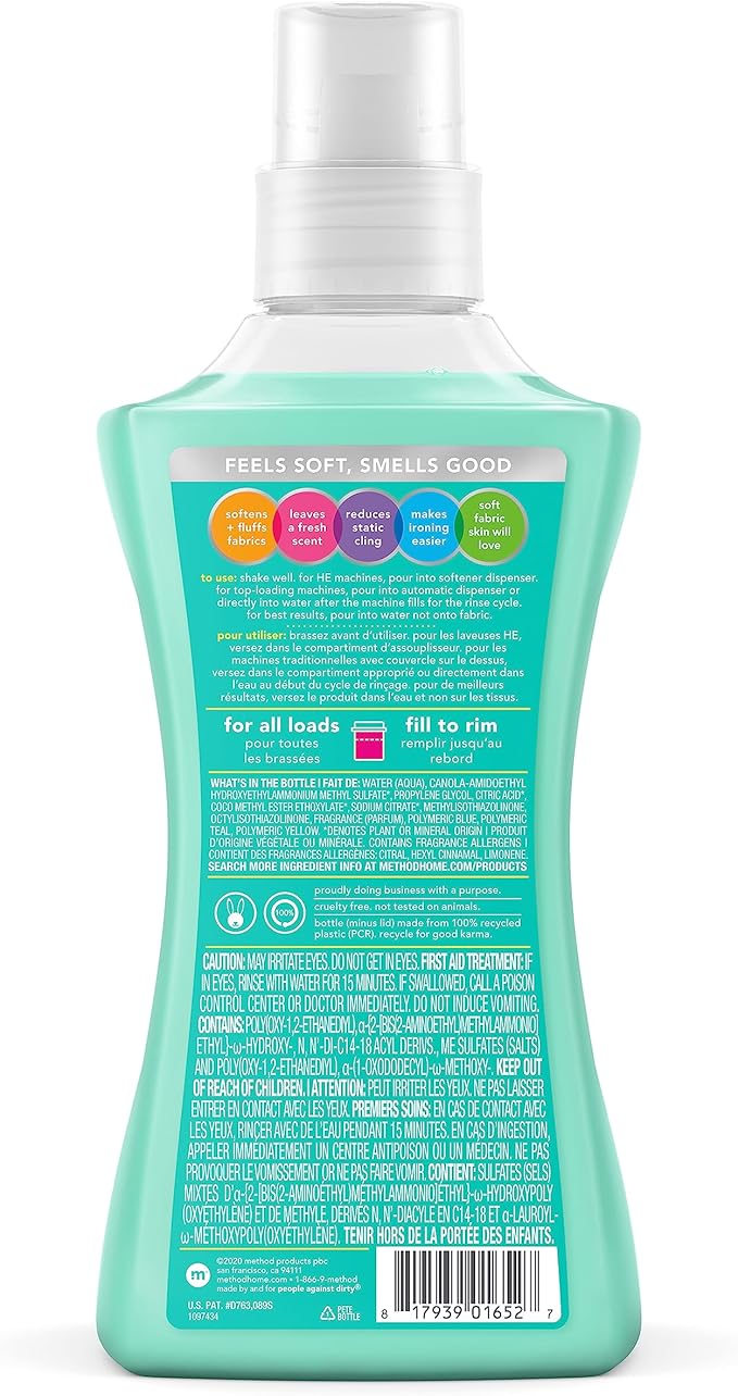 Method Laundry Variety Pack Laundry Detergent, fabric Softener 53.5 Fl Oz