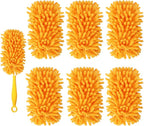 Reusable Duster Refill Compatible with Swiffer Duster Kit - Pet Heavy Duty Duster Refills Fit for Swiffer Extended Handle Duster - Microfiber 360 Duster Refills for Dusting Cleaning, 6 Pack