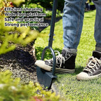 42.71in Saw-Tooth Edger Lawn Tool, Half Moon Lawn Edger with T-Grip, Sidewalk Grass Long Handled Step Edger, Carbon Steel Manual Trimming Shovel for Garden Sidewalk Flower Beds