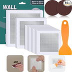 Ranekie 14 Pack Drywall Repairs Patch, 4/6/8 Inch Drywall Repair Kit with Extended Self-Adhesive Mesh,Large Hole Patch Repair for Drywall,Heavy Duty Dry Wall Hole Repair Patch