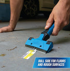 Unger 12” Professional All-Purpose Scraper Replacement Blades, 10 Pack, Dual-Sided Adhesive Cleaning Supplies for Windows, Glass, Floors, Paint, Stickers, Gum Removal