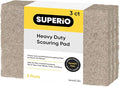 Natural scouring Pad Non-Scratching Natural Sisal Plant Based Scrubber Non-Scratch Cleaning Scrub Pads, Eco-Friendly Reusable Kitchen Scrubbing Pad Pack of 3, By Superio