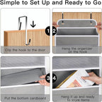 WishJazz 6-Shelf Over The Door Organizer, 50lbs Load Heavy Duty Back of Door Hanging Organizer Storage, Behind Closet Door Organizer, Baby Organizers Storage for Nursery, Pantry, Bedroom, Home Storage