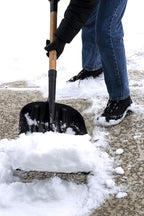 Forest Hill Manufacturing General Purpose Poly Gardener Scoop Shovel (Black Poly, 48-Inch)