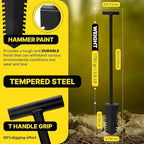 CKG Metal Detecting Shovel Tool, Heavy Duty Double Serrated Edge Digger - Digging Knife for Gardening Trowel Hunting Camping, Planting & Treasure Finds Pouch Bag, Set