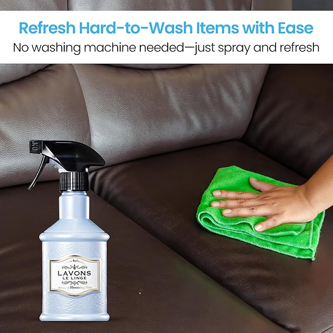 LAVONS Fabric Spray Freshener for Carpet Fresh, Pet Safe Linen Spray for Bedding, Organic Fabric Refresher Spray for Home & Offices, Natural Carpet Freshener from Japan, 12.5 Fl Oz LOVELY CHIC
