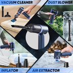 Car Vacuum Cleaner- 3 in 1 Cordless Handheld Vacuum Cleaner, 13000Pa High Power Car Vaccum Cleaner with Brushless Motor,Adjustable Cars Vaccum Portable Cordless for Cars,Desktop-DBS03