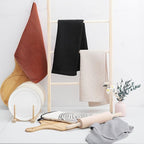 Homaxy 100% Cotton Waffle Weave Kitchen Dish Towels, Ultra Soft Absorbent Quick Drying Cleaning Towel, 13 x 28 Inches, 6-Pack, Rust