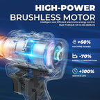 Dong Cheng 20V Brushless Heavy-duty Impact Drill Bare Tool, 531 in.lbs, 1/2" Keyless Metal Chuck, 20+1+1 Clutch for Drilling Brick Wall, Metal, Wood (Bare Tool)