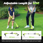 Aokia String Trimmer: Grass Edger with 4 Replacement Spools and 2 Blands - Lightweight Electric Lawn Cutter, 40V 2.0Ah Battery Powered Cordless Weed Wacker for Garden, Yard