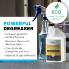 Zogics Peroxide Powered Cleaner Degreaser, Case of 6-32 oz Bottles - Each Bottle Makes up to 8 Gallons - Meets ECOLOGO Standards