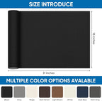 Oversized Canvas Patch 16 "x31, Self-Adhesive Waterproof Canvas Patch Set for Repairing Tents, Couch, Boat Covers, Camping Chairs, Awnings, Car Seats.(Black)