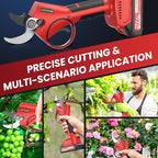 Electric Pruning Shears,1.6"Cordless Pruning Shears for Gardening,SK7 Blades,800W Brushless Motor,Battery Pruning Shears with 21V 2000mAh*2 Batteries,Ideal Dad's Gifts for Tree Trimming,Branch Cutter