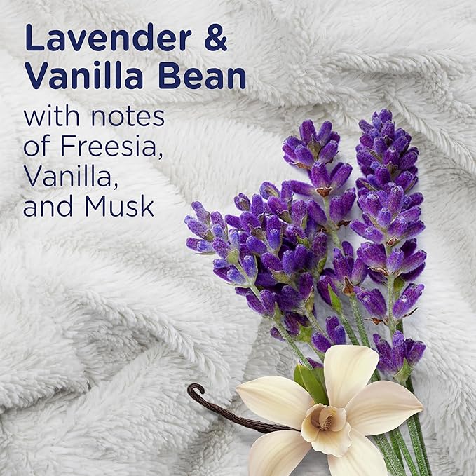 Downy Ultra Soft Fabric Softener Liquid, Calm, Lavender and Vanilla Bean, 26 fl oz, 39 Loads