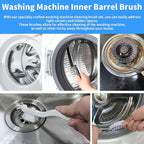 Washing Machine Crevice Cleaning Brush, 7 Pcs Cleaning Supplies Tools,Front Load Washer Machine Cleaner Accessories, 2 Pcs Drum Laundry Cleaner Brush and 5 Pcs Hard Brushes Crevice Parts Washer Brush