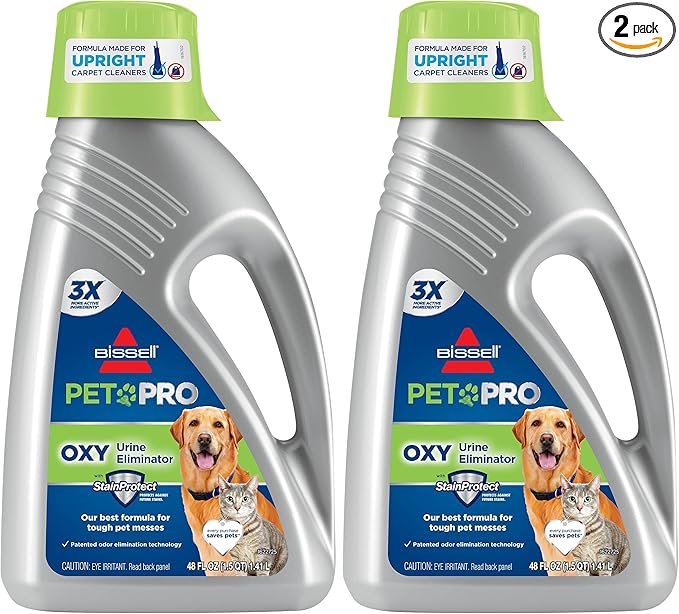 Bissell 1990 Pro Pet Urine Eliminator Upright Deep Cleaner Formula,(Pack of 2)