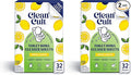 Cleancult Toilet Bowl Cleaner Sheets - Dissolvable, Septic Safe, Effective Cleaning, Removes Stains & Rings, Cleans & Deodorizes - 32 Uses - Fresh Lemon Scent - Plastic-Free Packaging,(Pack of 2)