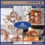 Goddard's Copper & Brass Polish, Copper Cleaner & Brass Cleaner for Long-Lasting Shine, Metal Polish for Pewter, Chrome & More, Metal Polishing Compound (7oz)