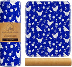 Reusable Paper Towels (12"x10”) - Soft Absorbent 100% Cloth Paper Towel -Washable Paper Towels Rolls w/Cardboard Roll-Reusable Napkins Washable - Dish Cloths (Chickens, 12x10inch)