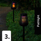 PIC Solar Insect Killer Torch (DFST), Bug Zapper and Accent Light, Solar Bug Zapper - Kills Bugs on Contact
