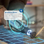 Dremel 8150-N/20 8V Cordless Rotary Tool Kit with Brushless Motor and LED Work Light - Variable Speeds, USB-C Rechargeable and Includes 20 Accessories
