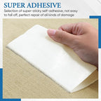 Canvas Patch 5.5 x 8 Inches 6Pcs Self-Adhesive Waterproof Canvas Patch Kit for Repairing Tents,Sofas,Boat Covers,Camping Chair,Awnings,Car Seats.(Beige Yellow)