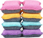 UPSTAR Dish Sponges Kitchen, Microfiber Cleaning Scrubber for Dishwashing, Sink, Basin and Multi-Pupose, Size L Pack of 8