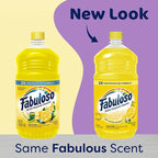 Fabuloso Multi-Purpose Cleaner, 2X Concentrated Formula, Refreshing Lemon Scent, 56 oz