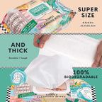 Single Surface Cleaning Wipes Bleach Free, Thick & Large Dispose, All-Purpose Cleaner for Bathroom, Kitchen, Office, 100 Count Soft Flow, Biodegradable, Juniper Scent