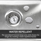 HOPE'S Perfect Sink Cleaner and Polish, Restorative, Water-Repellant, Removes Stains, Ideal for Brushed Stainless Steel, Cast Iron, Porcelain, Corian, Composite, Acrylic, 8.5 oz 4 Pack