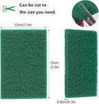 36 Pcs Heavy Duty Non-Scratch Scour Pads for Cleaning, Dish Sponge Scrubber Pads for Household and Kitchen, 5.9 x 3.9 x 0.3 in