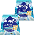 Dropps 4-in-1 Plus Oxi Crisp Breeze Power Biobased Laundry Detergent Pods (76 Pods) - Chlorine-Free Bleach Alternative Biobased Laundry Whitener, Stain & Odor Remover