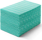 Reusable Cleaning Towels Reusable Cloths Dish Cloths, 50 Count Multi-Purpose Handy Towel, Disposabel Dry Kitchen Wipes, Durable, Absoebent, Dry Quickly, Green, Handi Wipe
