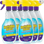 Invisible Glass 92160-6PK Premium Glass and Window Cleaner Spray – Cleans Glass, Windows, Mirrors, Shower Doors, and More – Streak-Free, Ammonia-Free, Tint-Safe – 22 fl oz (Pack of 6)