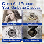CLEARALIF Household Garbage Disposal Cleaners, 12 Tablets, Fresh Lemon Scent, Compatible With All Disposals