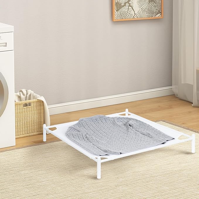 STORAGE MANIAC Sweater Drying Rack, Mesh Clothes Drying Rack, Stackable Laundry Drying Rack, Lay Flat Dryer for Delicates, Portable Dry Rack for Indoor or Outdoor, White, 1-Pack