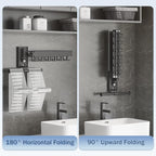 Clothes Drying Rack Wall Mounted(can fold Upward),Laundry Drying Rack,Laundry Room Organization,Wall Mounted Laundry Rack Folding,Retractable Clothing Rack,Collapsible Clothes Hanging Rack