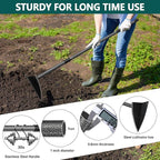 Hoe Garden Tool, Triangle Hoe Gardening Weeding Tool, 72" Long Handle Heavy Duty Manual Weeder Gardening Hand Tools for Weeding, Digging, Loosening Soil