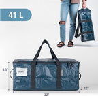 CleverMade Under Bed Storage Bag - Collapsible Storage for Shoes and Clothes Easy Use - Heavy Duty Utility Bag Home