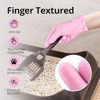 Nitrile Disposable Gloves - Medical Exam Gloves, Latex-Free, Pink, Powder-Free, 50-ct Box (Large)
