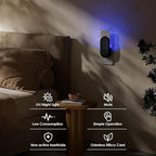 Fly Trap Indoor, 3 in 1 Plug-in Fruit Fly Trap,1 Trap Black and 5 Glue Cards, Fruit Fly Traps for Indoors, Flying Insect Trap for Gnat, Moth, Mosquito, Suitable for Every Part of The Home