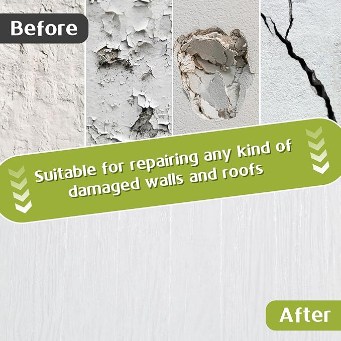 SHENLIU 12 X 12 Inch Drywall Repair Kit, Heavy Duty Self-Adhesive Mesh Drywall Patch for Large Holes, Wall Patch Repair Kit for Walls Ceiling Mesh Dry Wall Patche Kits with Scraper Sandpaper(Repair 8)