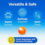 COMPAC HOME Plink Garbage Disposal Cleaner and Deodorizer, Air Fresheners for Garbage Disposal, Orange Scent, Home Cleaning Products for Kitchen Sink and Clogged Drains, 20 Count (Pack of 1)