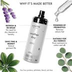 byMATTER Another Day Clothes Refresher Spray – Fabric Freshener, Luxury Perfume, Dry Wash Mist For All Clothing Types, Plant Based, Odour Eliminating, Linen Spray for Clothes (100ml / 3.4 Fl Oz)