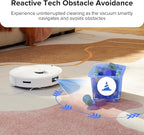 roborock Q8 Max Robot Vacuum and Mop Cleaner, DuoRoller Brush, 5500Pa Strong Suction, Lidar Navigation, Obstacle Avoidance, Multi-Level Mapping, Perfect for Pet Hair