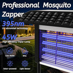 Solar Bug Zapper Outdoor Mosquitos Zapper Solar Powered Bug Zapper Outdoor Camping Fly Control for 4000 sq.ft Waterproof Fly Killer Solar Mosquito Zapper for Garden Lawn and Back Yard