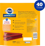 Pedigree Dentastix Large Breed Dog Treats, Bacon Flavor, 2.08 lb. Bag (40 Treats)