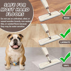 HOMTOYOU Wet Mop for Floor Cleaning: Microfiber Spray Mop with 4 Washable Pads for Cleaning Home Kitchen Multi-Surface Floors - 1Pcs 400+ML Refillable Bottle