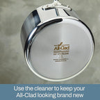 All-Clad Specialty Powder Stainless Steel Cleaner and Polish 12 Ounce Pots and Pans, Cookware White (Pack of 6)